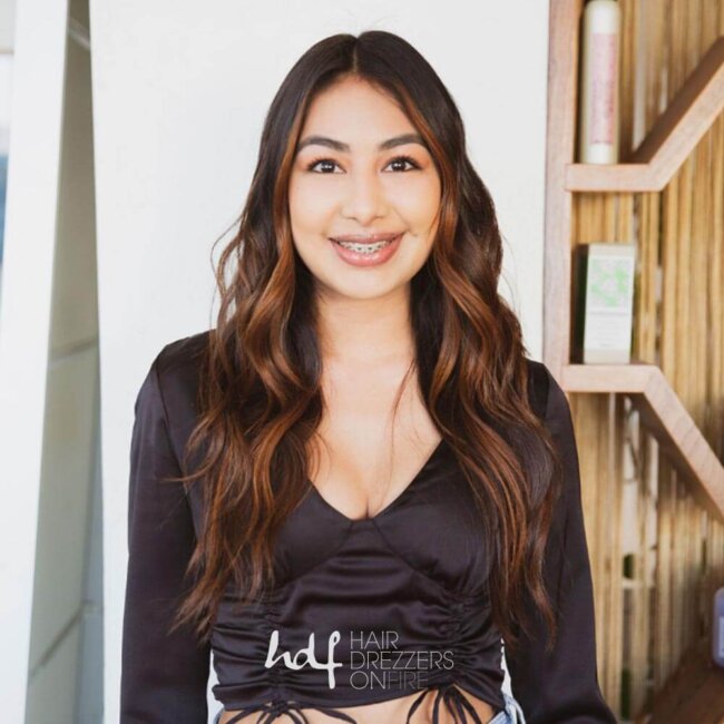 America, hair stylist at Hair Drezzers On Fire hair salon in San Diego