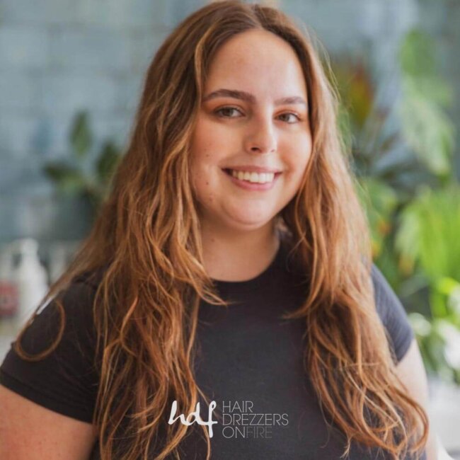 Allyson T, hair stylist at Hair Drezzers On Fire hair salon in San Diego