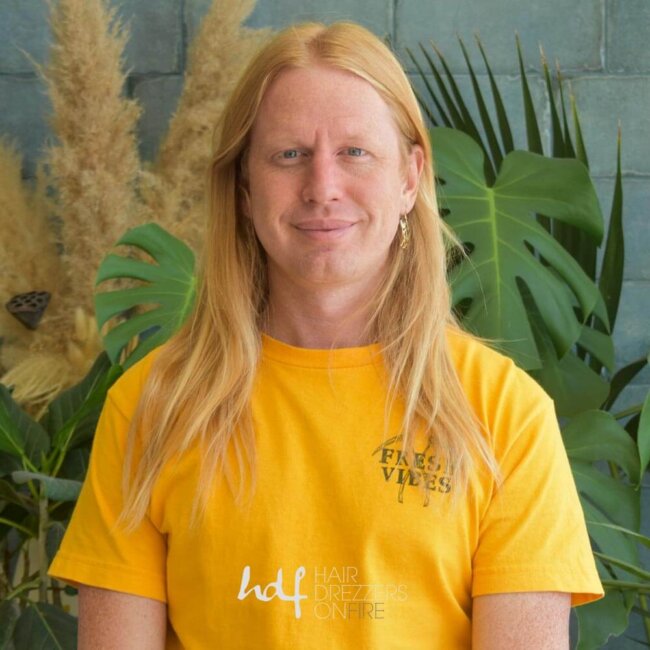 Matt S, hair stylist at Hair Drezzers On Fire hair salon in San Diego